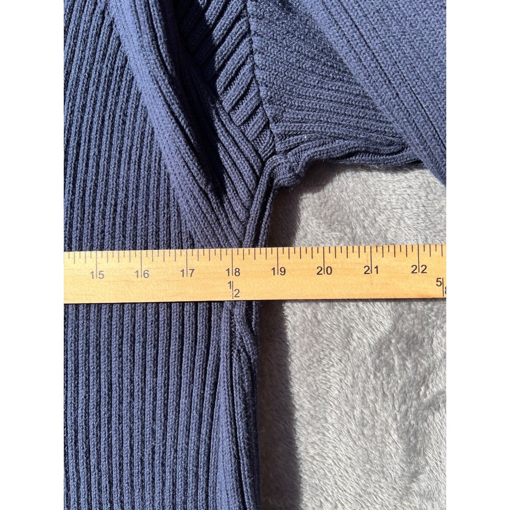Free People Beach Sweater Tunic Womens Size Medium Dark Blue Midi Alba - Picture 4 of 8